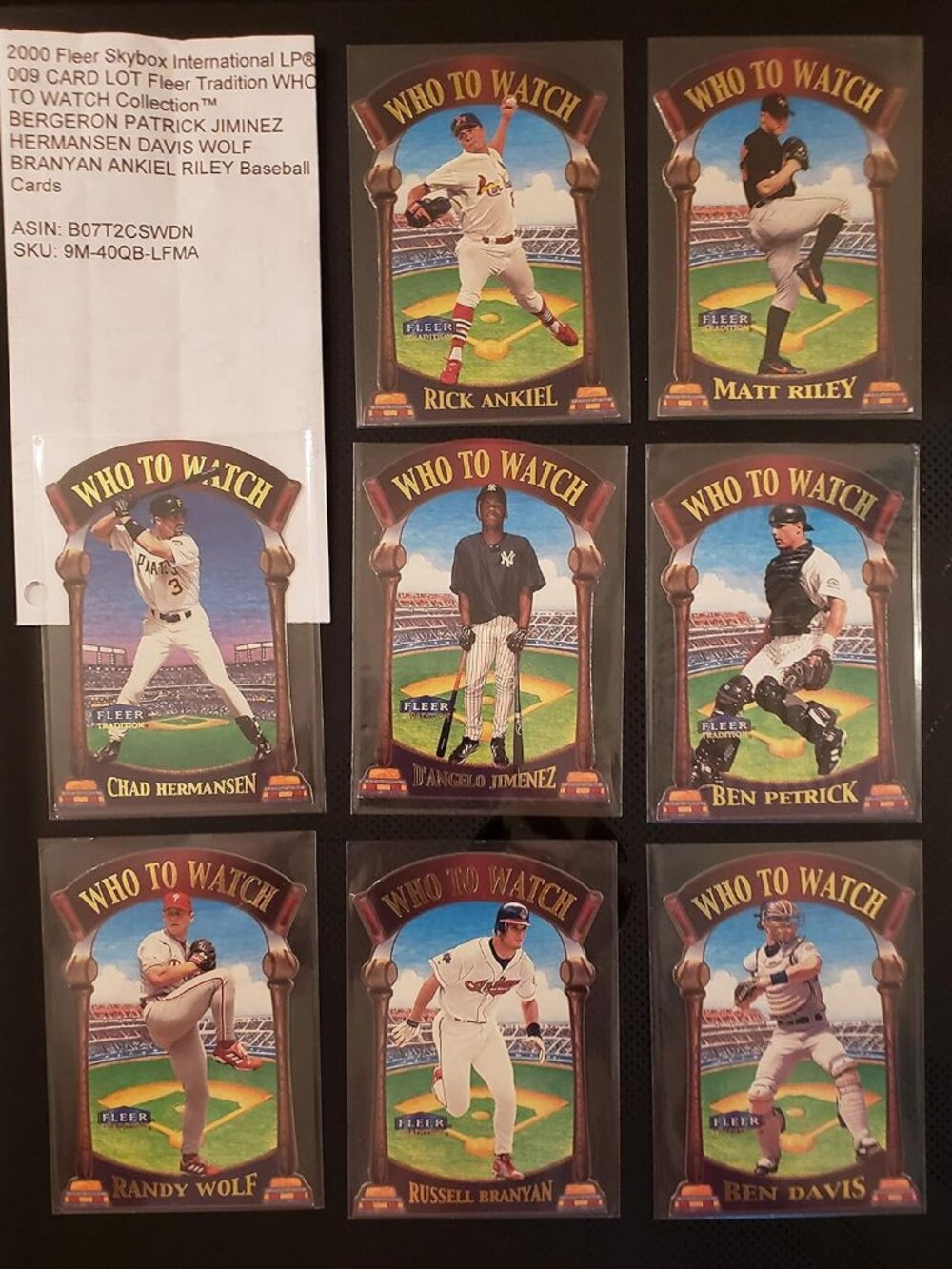 2000 Fleer Skybox International LP® 009 CARD LOT Fleer Tradition WHO TO WATCH